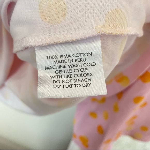 LAKE x Atlantic Pacific Penny 100% Pima Cotton Dotted Pajama Top Only Small - Picture 5 of 6